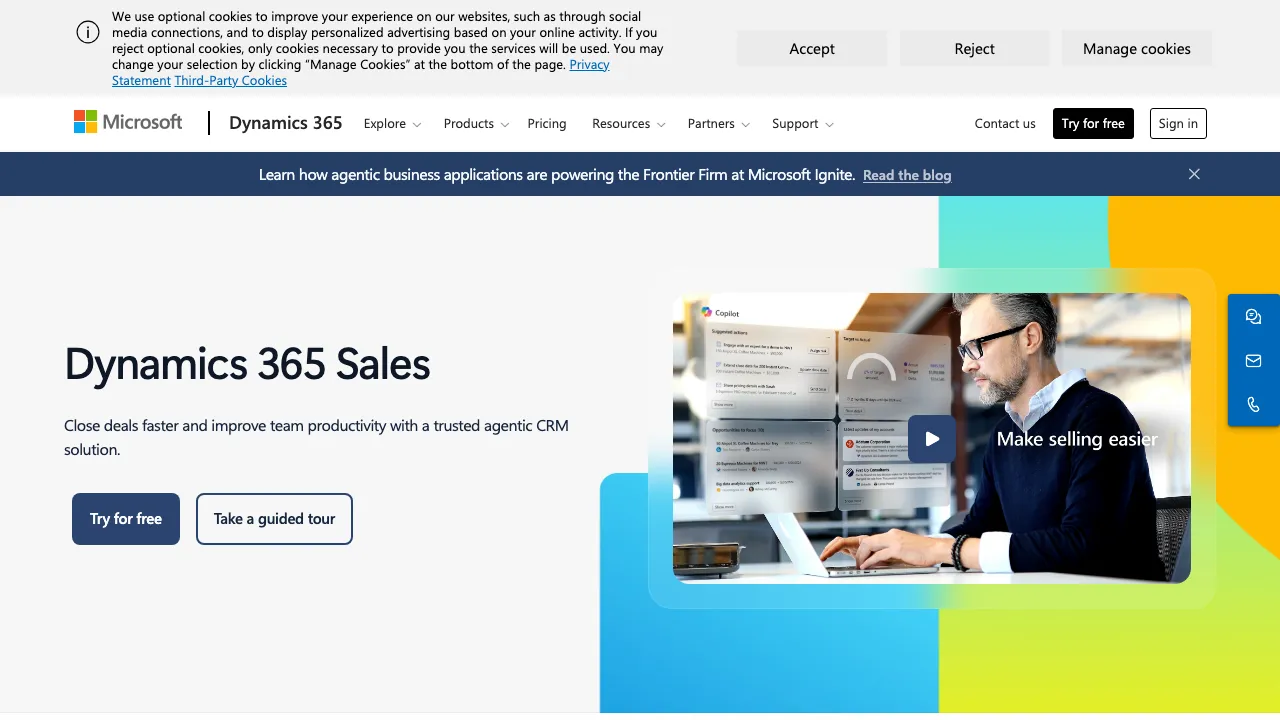 Microsoft Dynamics 365 Sales main image